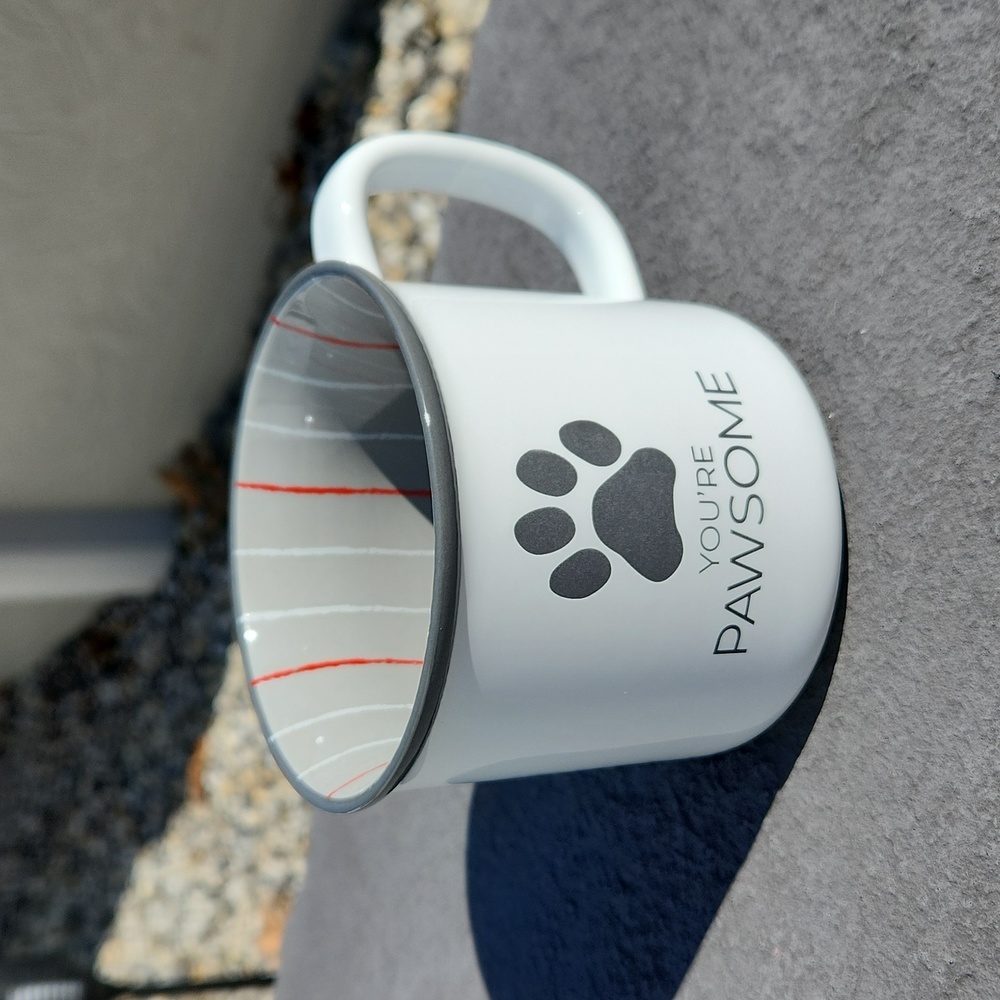 NWOT 2021 Pavilion Gift Company Furever Paws Me You're Pawsome Mug